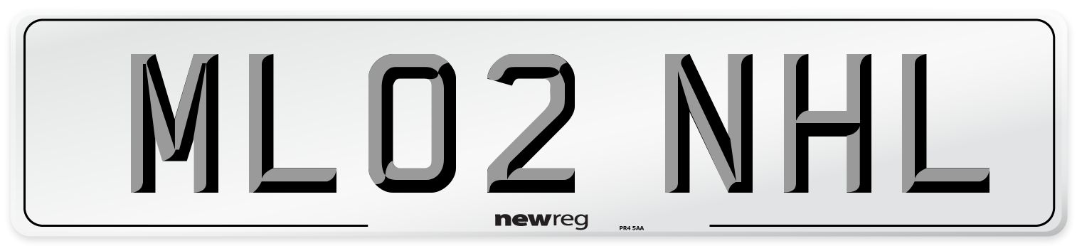 ML02 NHL Number Plate from New Reg